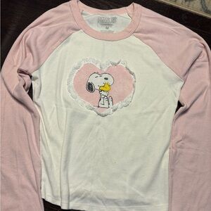 peanuts snoopy long sleeve shirt